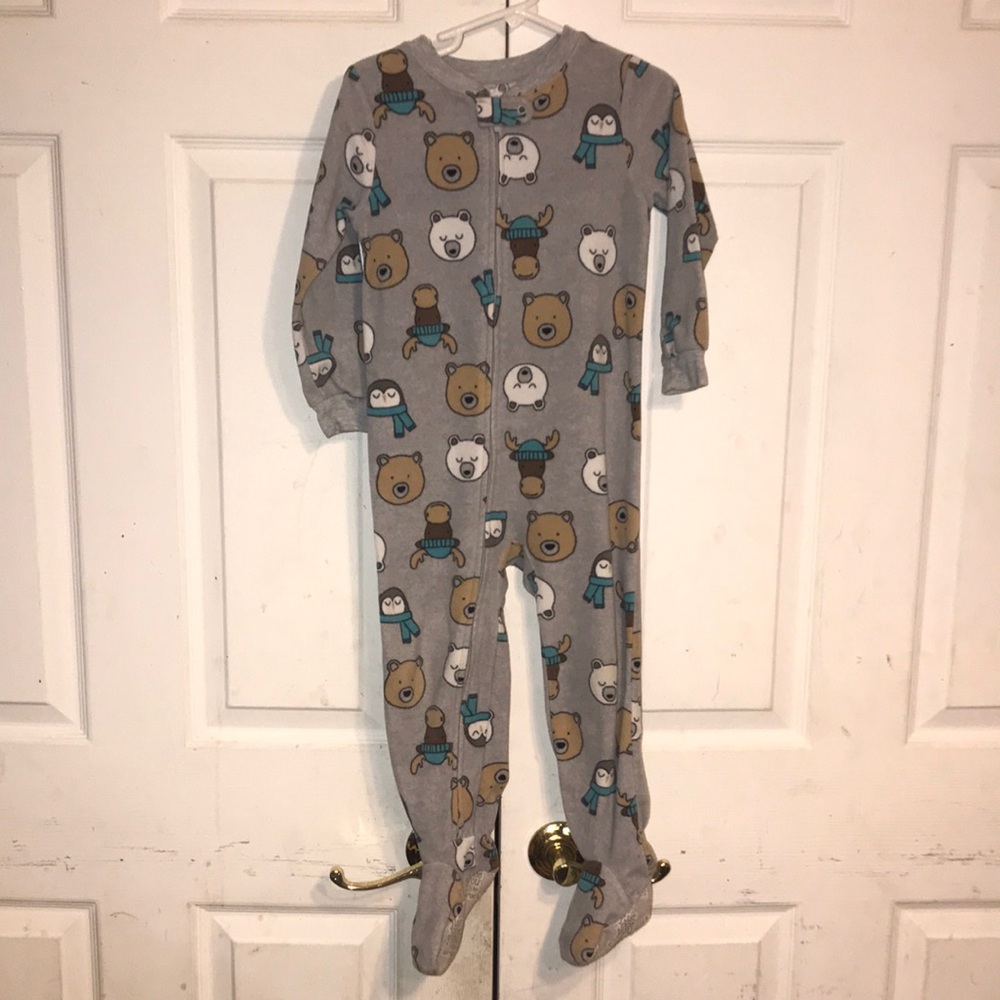 Kid’s Carter’s Animal Print Footed One-Piece